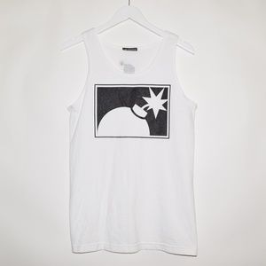 The Hundreds Half Adam Bomb Graphic Tank Top White